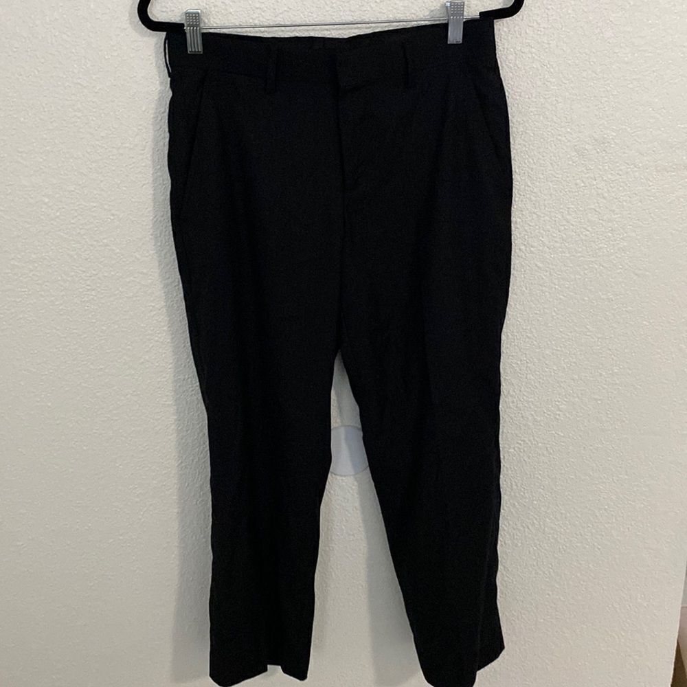 JF- mens slim fit black dress pants- Size 30x30